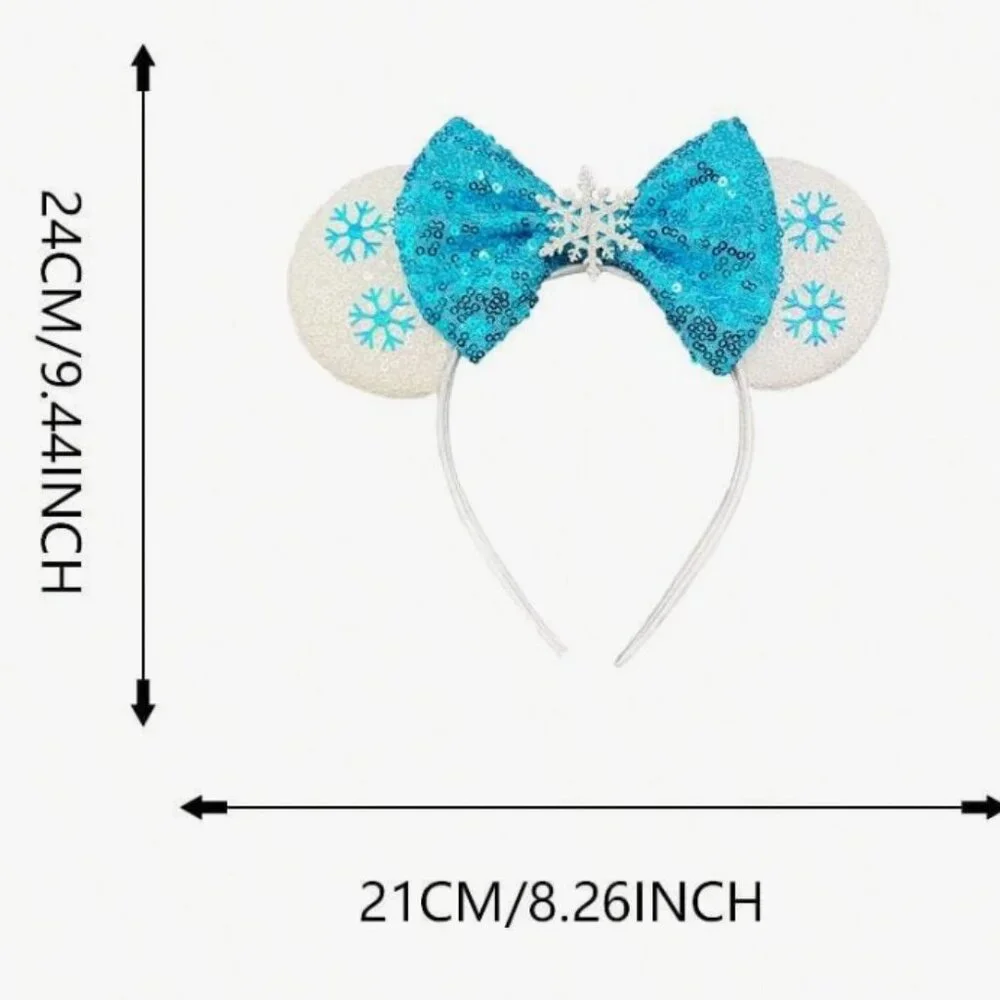 Frozen Snowflake Minnie Mouse Ears